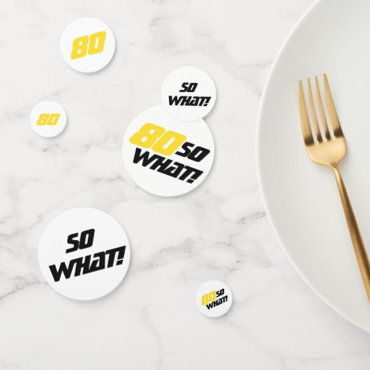 80th So何誕生日やる気を起こさせるモダンおもしろい コンフェッティ (グループ)