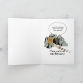 #81は、ユーモアの誕生日の父の日よく得ます カード (内部)