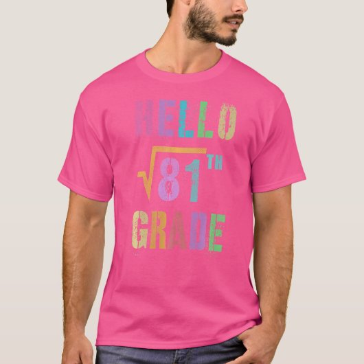 81マス・スタッド・スクワッドの9等級平方根 Tシャツ (正面)