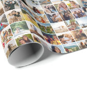 81写真モダンコラージュのパターン ラッピングペーパー (ロールコーナー)