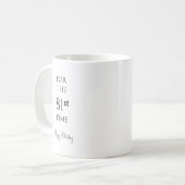 81回目のお誕生日おめでとうございます コーヒーマグカップ (正面左)