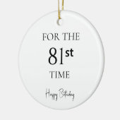 81回目の誕生日おめでとう セラミックオーナメント (左)