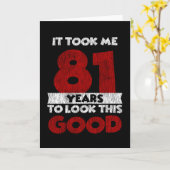 81歳の日に私は良い81日に見えた誕生日 カード (黄色い花)