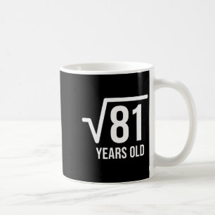 81歳の誕生日おめでとう 平方根の数学 コーヒーマグカップ