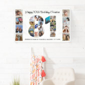 81歳の誕生日パーティーナンバー81フォトコラージュ 横断幕 (インサイチュ)