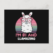 81歳の誕生日 ラマジング ラマ 81歳の誕生日 ポストカード (正面)