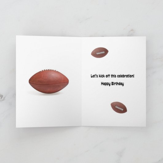 81歳の誕生日、本当に悪いサッカージョーク カード (内部)