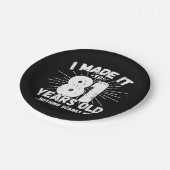 81歳皮肉ミームおもしろい81誕生日 ペーパープレート (アングル)