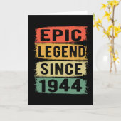 81歳Bday 1944 Epic Legend 81誕生日 カード (黄色い花)