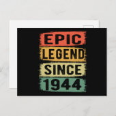 81歳Bday 1944 Epic Legend 81誕生日 ポストカード (正面/裏面)