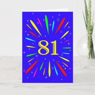 81番目の誕生日爆発カード カード