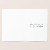 81番目の誕生日:インスパイアアールデコの外観「81」 & Name 箔カード (内部)