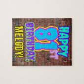 81誕生日~おもしろい、アーバングラフィティインスパイアルック ジグソーパズル (横)