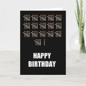 81誕生日(ろうそくあり) カード (正面)