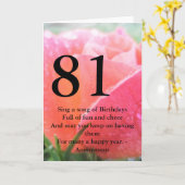81誕生日 カード (黄色い花)