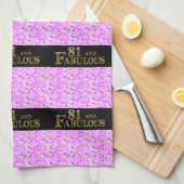 81誕生日 キッチンタオル (四つ折り)
