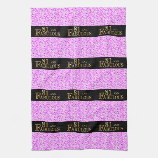 81誕生日 キッチンタオル (縦)