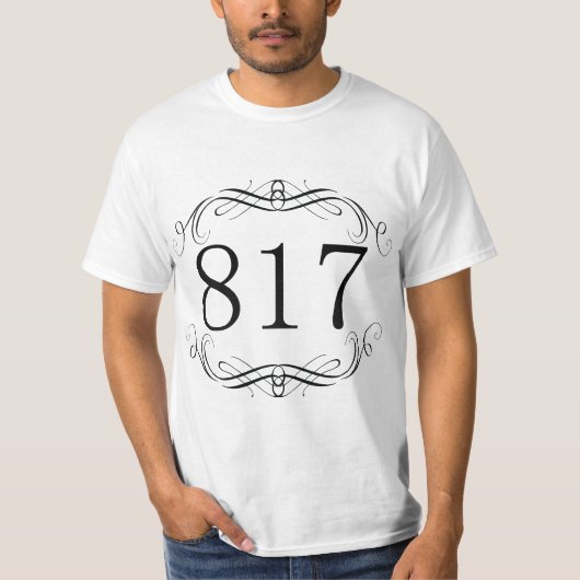817市外局番 Tシャツ (正面)