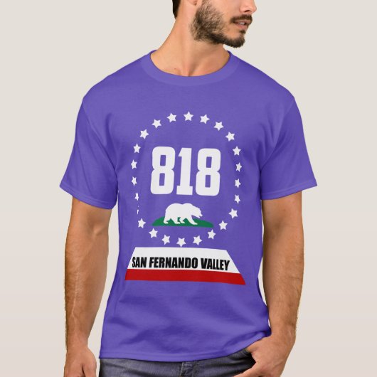 818 サンフェルナンドバレー カリフォルニア Tシャツ (正面)