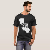 818 Strong Californiaエリアコード番号 Tシャツ (正面フル)