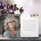 81 & Fabulous Orchid Photo Birthday Greeting Card カード