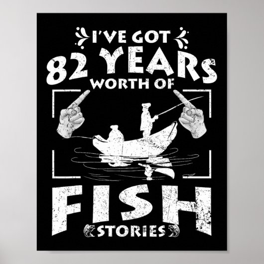 82年分の釣り話がある誕生日 P ポスター (正面)