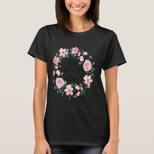 82歳の愛する女性男性82歳82クール歳Bi Tシャツ (正面)