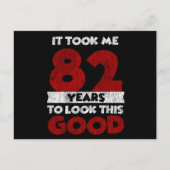 82歳の誕生日おめでとう 見た目もバッチリ 82回目の誕生日 ポストカード (正面)