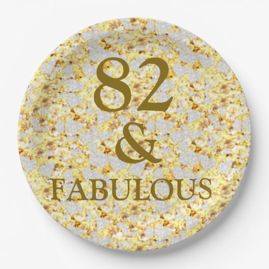 82歳の誕生日  ペーパープレート (正面)