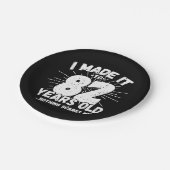 82歳皮肉ミームおもしろい82誕生日 ペーパープレート (アングル)