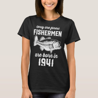 82歳魚釣り漁師1941 82誕生日 Tシャツ
