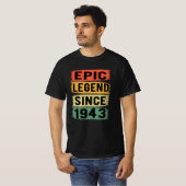 82歳Bday 1943エピックレジェンド82誕生日 Tシャツ (正面フル)