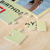 82番目の誕生日:おもしろいレインボー#,名前をカスタムする&写真 ジグソーパズル (側面)