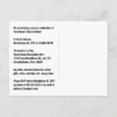 82番目の誕生日-おもしろい花火、レインボールック"82" ポストカード (裏面)