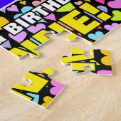 82番目の誕生日—おもしろい、愛するハートシェイプ+「82」 ジグソーパズル (側面)