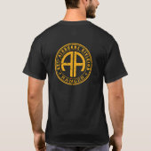 82空挺レンジャー退役軍人カスタマイズ可能 Tシャツ (裏面)