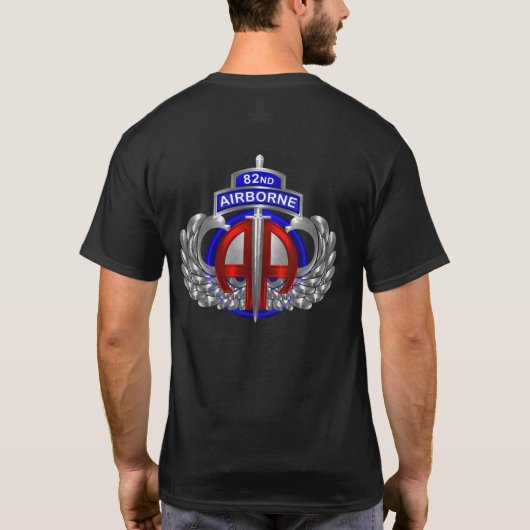 82空挺師団クールダガー デザイン Tシャツ (裏面)