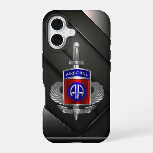82空挺師団 アフガニスタン iPhone 16ケース (裏面)