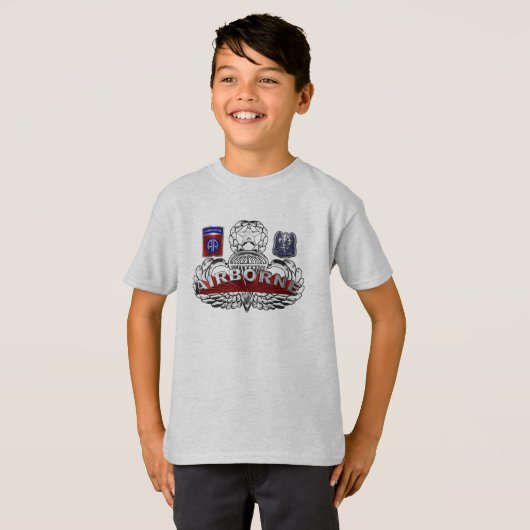 82空挺師団 キッズTシャツ Tシャツ (正面フル)