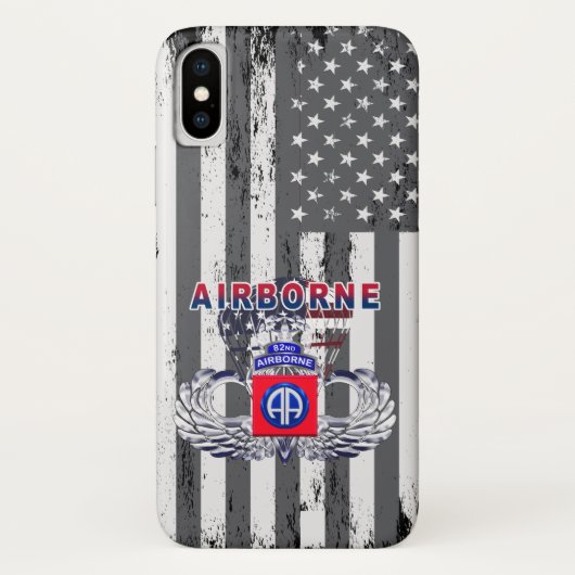 82空挺師団「最前線で戦い抜く」 Case-Mate iPhoneケース (裏面)