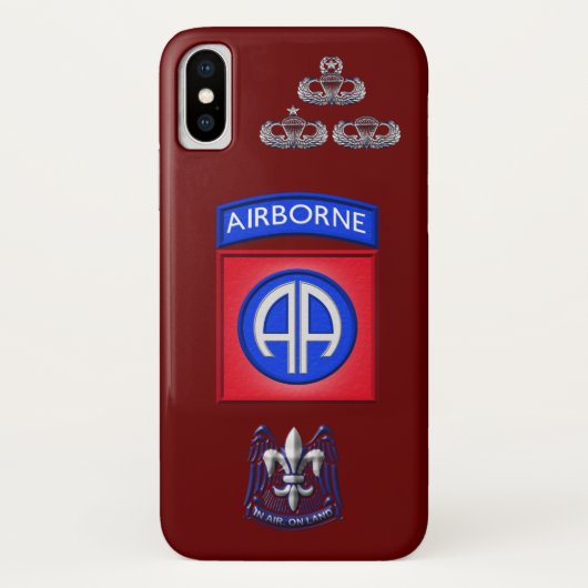 82空挺師団「限りなく前進」 Case-Mate iPhoneケース (裏面)