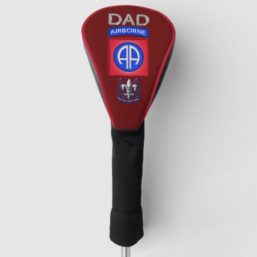 82空挺師団 "DAD" ゴルフヘッドカバー (正面)