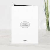 82誕生日の国旗とハゲのワシ カード (裏面)