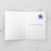 82誕生日カードおばあちゃん – 花 カード (内部)