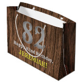 82誕生日: Country インスパイア Western  Look, Name ラージペーパーバッグ (裏面アングル)