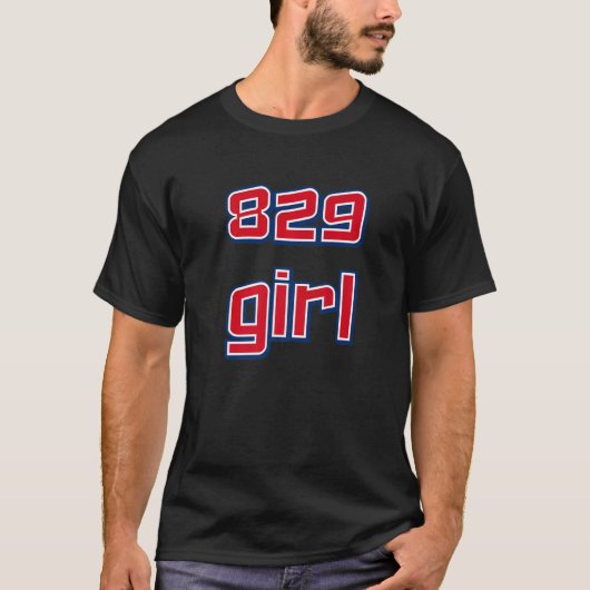 829 Girl Dominican Republic Tシャツ (正面)