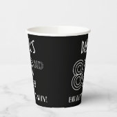 82nd誕生日パーティー：アールデコスタイル+名前をカスタムする 紙コップ (左)