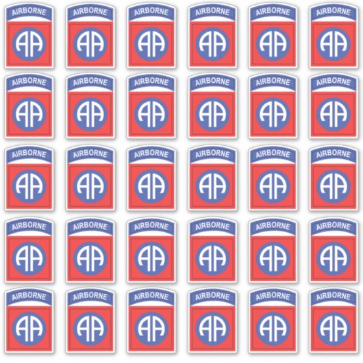 82nd Airborne All American patch x30 シール (正面)