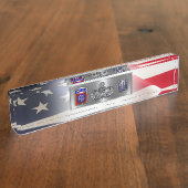 82nd Airborne Division  デスクネームプレート (側面)