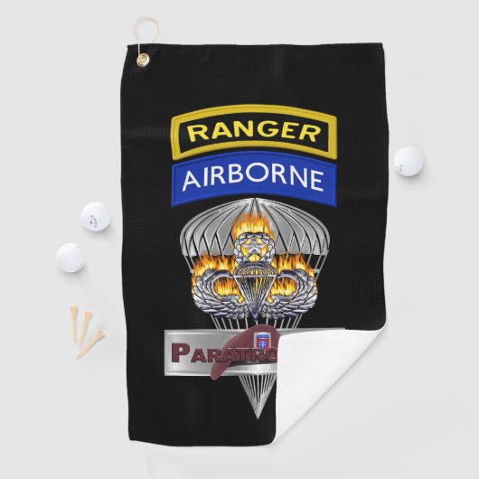 82nd Airborne Division Airborne Ranger ゴルフタオル (インサイチュ)